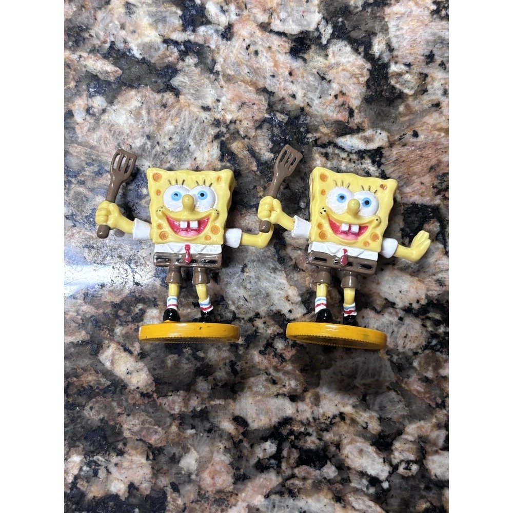 Spongebob Squarepants Mini Figurine PVC Figure Spatula 2 Inches 2007 Viacom (2)